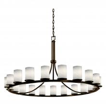  FSN-8716-10-WEVE-DBRZ-LED21-14700 - Dakota 21-Light 1-Tier Ring LED Chandelier