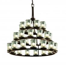  GLA-8712-16-CLRT-DBRZ - Dakota 36-Light 3-Tier Ring Chandelier