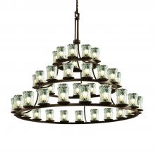  GLA-8714-16-CLRT-DBRZ - Dakota 45-Light 3-Tier Ring Chandelier