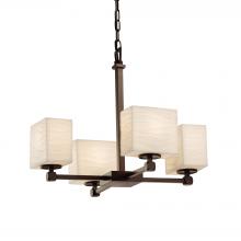  PNA-8420-55-WAVE-DBRZ - Tetra 5-Light Chandelier