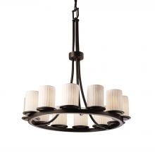  POR-8763-10-WFAL-DBRZ - Dakota 12-Light Ring Chandelier (Tall)