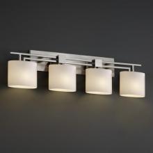 Justice Design Group FSN-8704-30-MROR-MBLK - Aero 4-Light Bath Bar