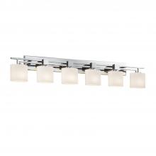  FSN-8706-30-OPAL-CROM - Aero 6-Light Bath Bar