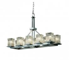  GLA-8650-26-CLRT-DBRZ - Montana 10-Light Rectangular Ring Chandelier