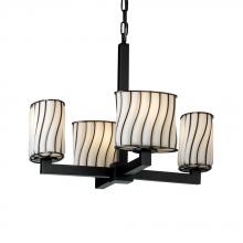  WGL-8829-10-GRCB-NCKL - Modular 4-Light Chandelier