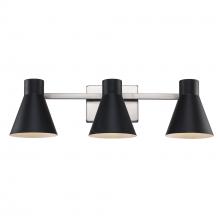  22383 BK-BN - Vanity Lighting Black/Brushed Nickel