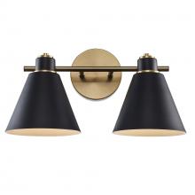  22592 AG-BK - Vanity Lighting Antique Gold/Black