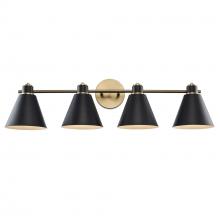  22594 AG-BK - Vanity Lighting Antique Gold/Black