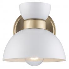  71851 WH-AG - Wall Sconces White/Antique Gold