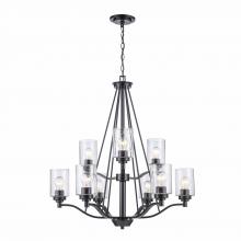  80529 BK - Mod Pod Chandeliers Black