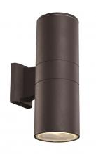  LED-40960 BK - Compact Collection, Tubular/Cylindrical, Outdoor Metal Wall Sconce Light