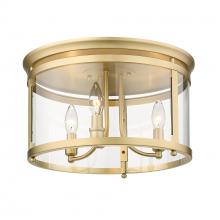  1157-FM BCB - Payton BCB 3 Light Flush Mount in Brushed Champagne Bronze