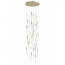  HF2051-SNW-BB - Main St. Snow Collection Brushed Brass 51 Light Pendant Fixture