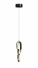  HF5021-BK - Circa Collection Black Looping Pendant