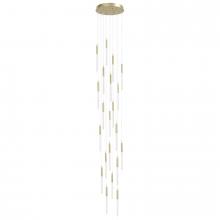  HF2021-SNW-BB - Main St. Snow Collection Brushed Brass 21 Light Pendant Fixture