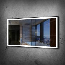  CHICX60323000-BLK - Chic Black Framed Rectangle Mirror (Frontlit)