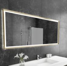  OPERX70303000-GLD - Opera Gold Framed LED Mirror (Frontlit and Backlit)