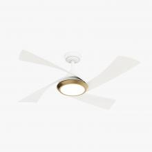  52847 - Casablanca 52 inch Vespucci Fresh White Damp Rated Ceiling Fan w/ LED Light Kit and Handheld Remote