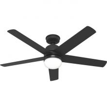  50292 - Hunter 52 inch Anorak Matte Black WeatherMax Indoor / Outdoor Ceiling Fan with LED Light Kit