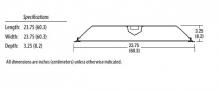  2GTL 2 40L GZ10 LP835 - Lensed LED Troffer, Two lamps, Nominal 4