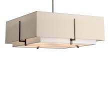  139635-SKT-MULT-05-SF2012-SA2401 - Exos Square Large Double Shade Pendant