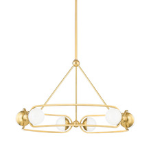  2531-AGB - 6 LIGHT CHANDELIER