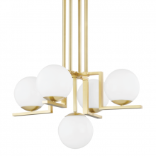  5085-AGB - 5 LIGHT CHANDELIER