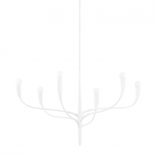  9606-WP - 6 LIGHT CHANDELIER