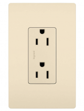  885TRLA - radiant® Tamper-Resistant Outlet, Light Almond