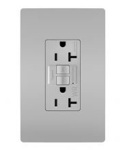  2097TRWRGRY - radiant® Tamper-Resistant Weather-Resistant 20A Duplex Self-Test GFCI Receptacles with SafeLock® Pro