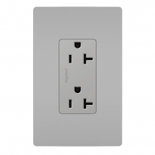  885TR20SGRY - radiant? 20A 125V Tamper-Resistant Outlet, Gray