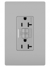  2097TRNAGRY - radiant? Tamper-Resistant 20A Duplex Self-Test GFCI Receptacle, NAFTA Compliant, Gray