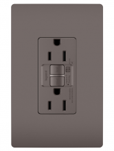  1597TR - radiant® Tamper-Resistant 15A Duplex Self-Test GFCI Receptacles with SafeLock® Protection, Brown