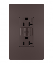  2097TRDBCC4 - radiant® Tamper-Resistant 20A Duplex Self-Test GFCI Receptacle with SafeLock® Protection, Dark Bronz