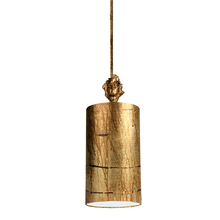  PD1050 - Fragment Gold Small Mini Pendant Convertible To Semi Flush Antiqued Gold