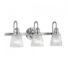  BB-ADDISON3-PC - Addison 3 Light Bath Light in Polished Chrome