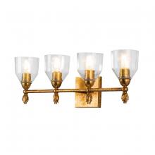  BB1000G-4F1G - Felice 4 Light Bath Bar in Gold