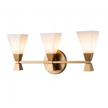  BB1004LG-3 - Bowtie 3 Light Bath Bar in Laquered Gold