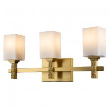  BB1101AGB-3 - Jack 3 Light Bath Bar in Aged Brass