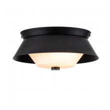  FM1004LMB-10 - Bowtie Flush Mount In Matte Black