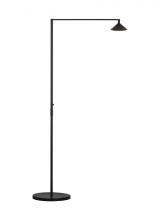  SLOFL24527B - Sean Lavin Mill 1-light dimmable LED outdoor grande floor lamp with black finish