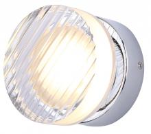  LWL297A05CH - BENNI 5.375 in. 1 Light Chrome Integrated LED Wall Light with Clear Acrylic Shade