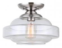  IFM459B13BN - Chicago 1 Light Flush Mount, Nickel Finish