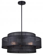  ICH1149A03BK22 - BELLAMY 3 Light Black Bohemian Chandelier for Dining Rooms and Living Rooms