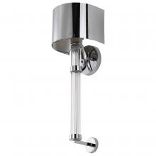  60/7755 - Teagon 1 Light Wall Sconce; Polished Nickel Finish; Metal Shade