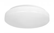  62/1210 - 11 inch; Acrylic Round; Flush Mounted; LED Light Fixture; CCT Selectable; White Finish; 120V