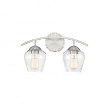  M80031BN - 2-Light Bathroom Vanity Light in Brushed Nickel