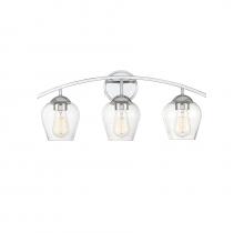  M80032CH - 3-Light Bathroom Vanity Light in Chrome