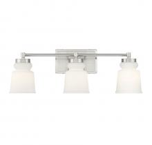  M80058BN - 3-Light Bathroom Vanity Light in Brushed Nickel