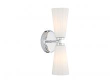  M90109CH - 2-Light Wall Sconce in Chrome